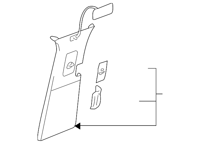 Center Pillar Trim 7L6-867-239-GC-PAY