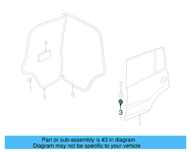 Door Shell Cap 3C0-837-111 - View 3