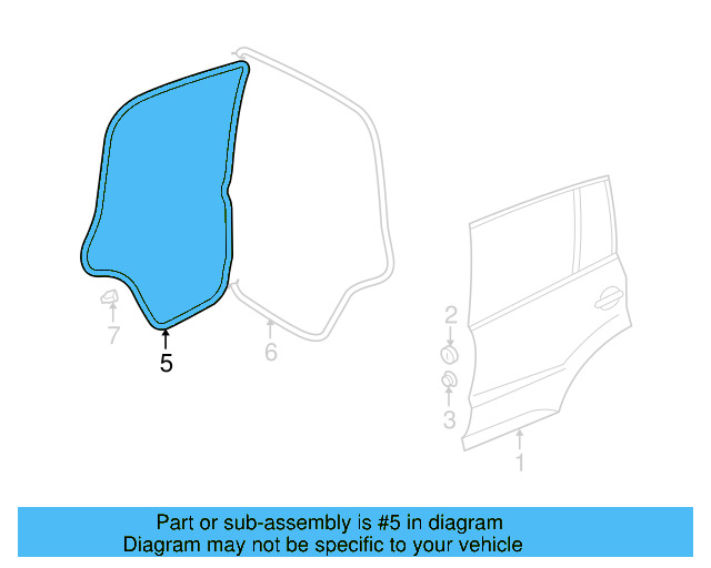 Door Weather 5N0-839-702-A-5AP - View 4