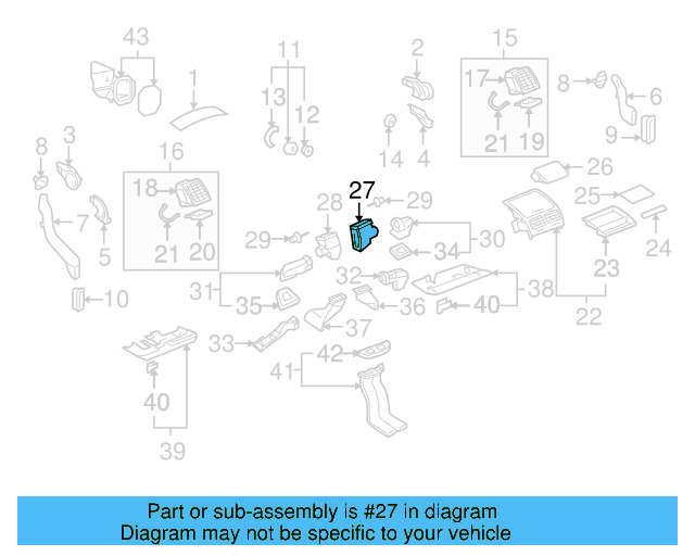 Air Distributor 7L0-819-354-E