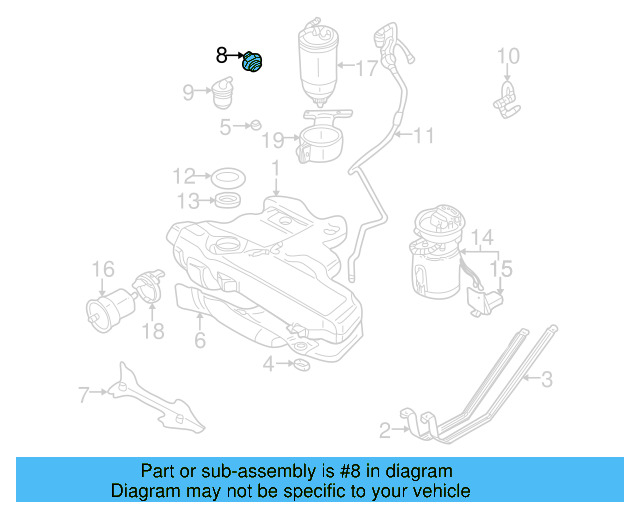 Fuel Tank Cap 1J0201550AA
