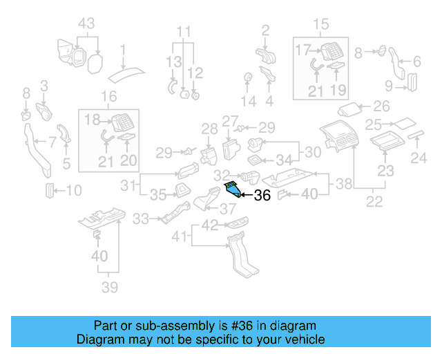 Lower Duct 7L0-819-348-A - View 6