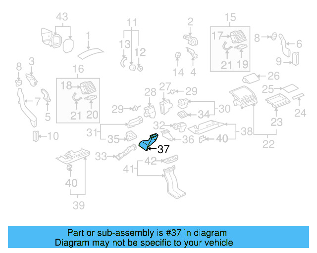 Lower Duct 7L0-819-347-A - View 3