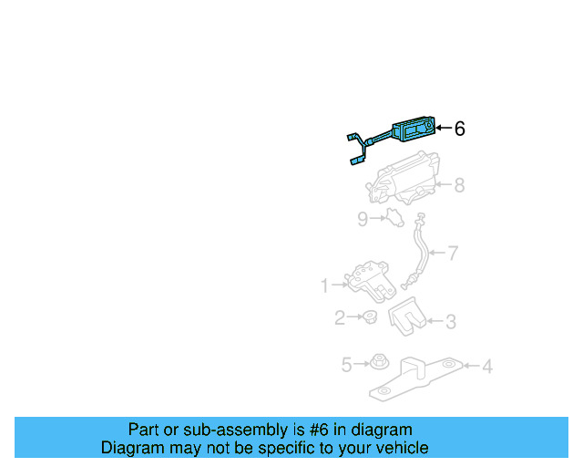 Handle, Outside 5E3-827-566-A - View 6