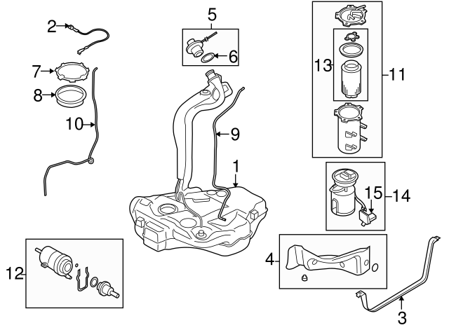 FUEL FILTER Gas motor 6Q0-201-051-J - View 7