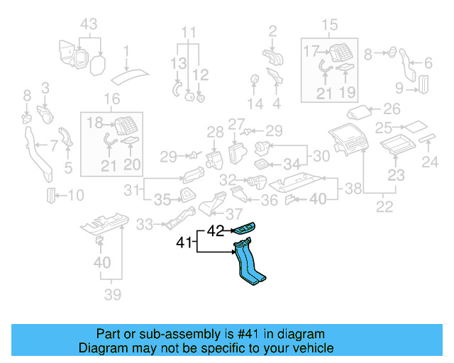 Front Duct 7L0-819-657-A - View 4