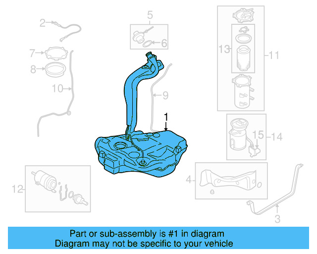 Fuel Tank 1J0-201-060-DF - View 7