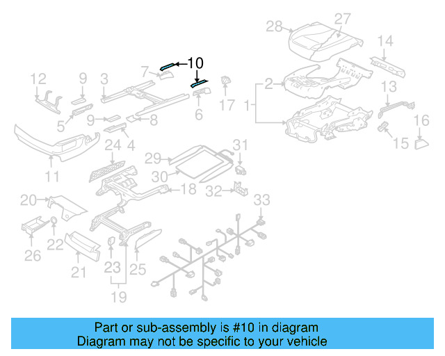 Seat Track Cover Cap 7L0-881-097-A-4PK - View 4