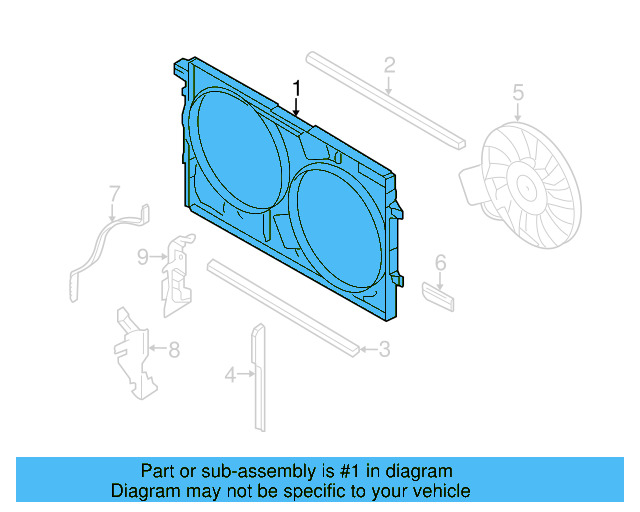 Fan Shroud 3D0-121-207-F - View 3