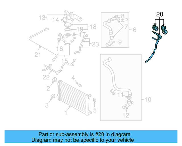 Hose 1J0-122-447-DM - View 10