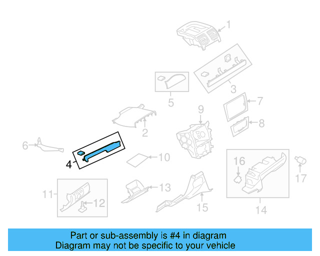 Outer Molding 5K1-858-417-B-3H5 - View 9