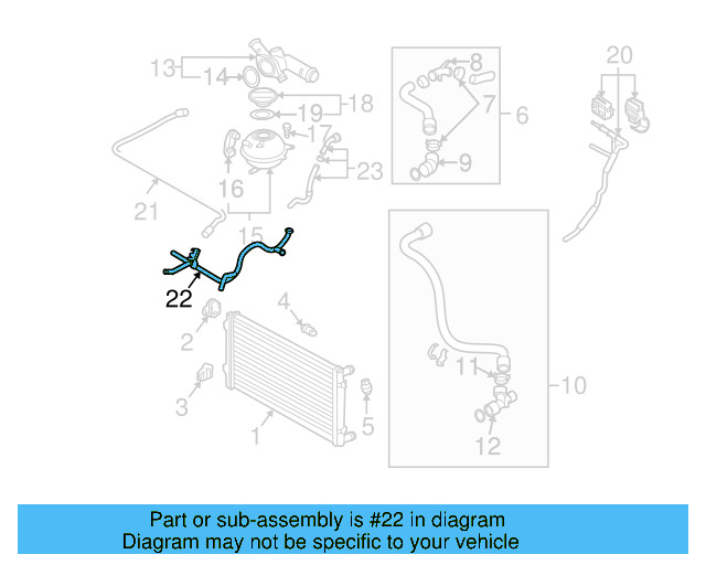 Water Pipe 06A-121-065-AR - View 8