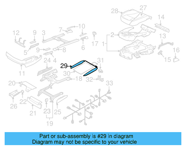 Seat Cushion Pad 7L6-881-375-AA