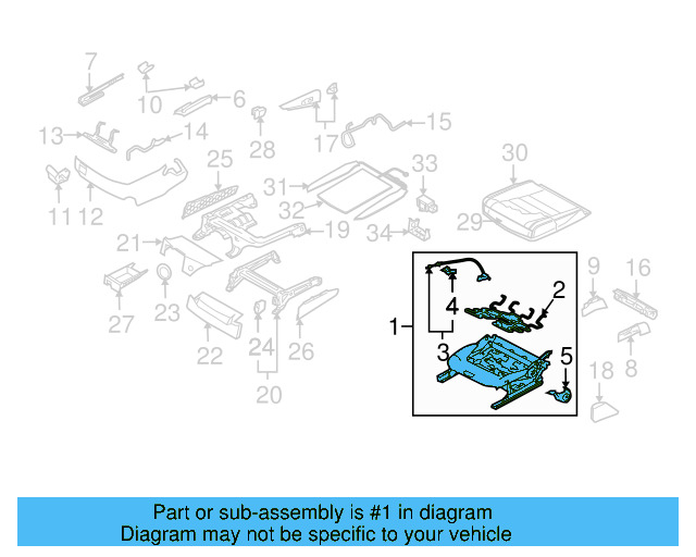 Cushion Frame 7L0881106R - View 4