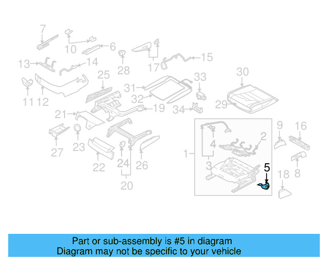 Release Handle 7L0-882-252-D-5J6 - View 5