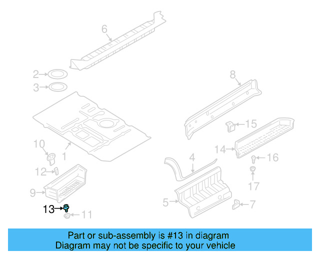 Body Side Molding Clip 701-853-585 - View 5