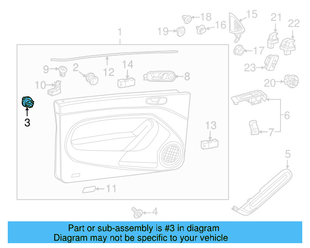 Door Trim Panel Nut N-105-168-01 - View 95