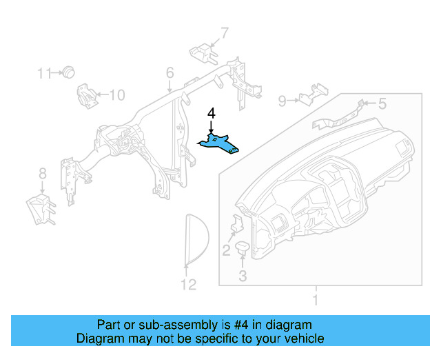 Inner Support Retainer Bracket 1K1-857-954