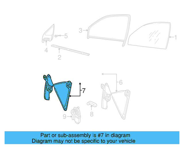 Window Regulator 1J3-837-729-BA - View 4