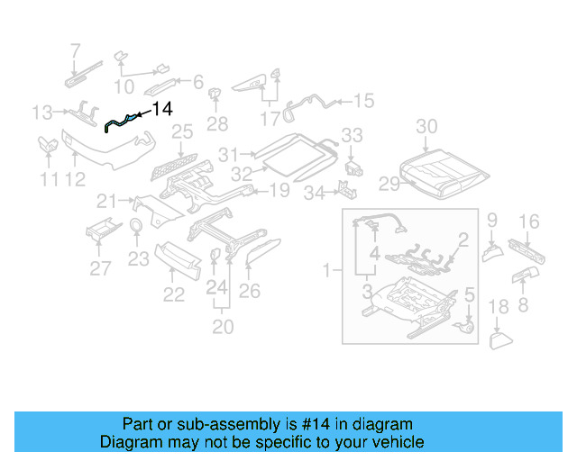 Front Retainer 7L0-881-547 - View 8