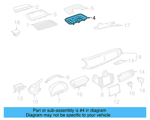 Tray 5C1-857-921-B-81U - View 4