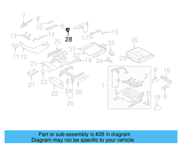 Seat Track Support 7L6-881-117-7G8 - View 3