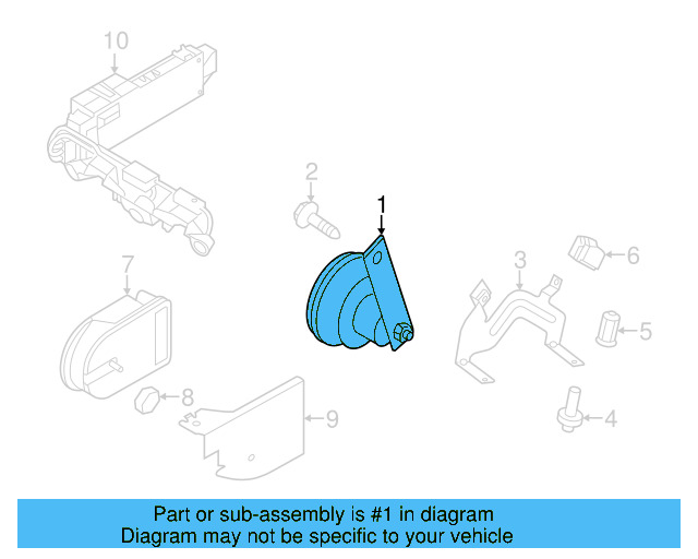 Alarm Horn 5C0-951-115 - View 18