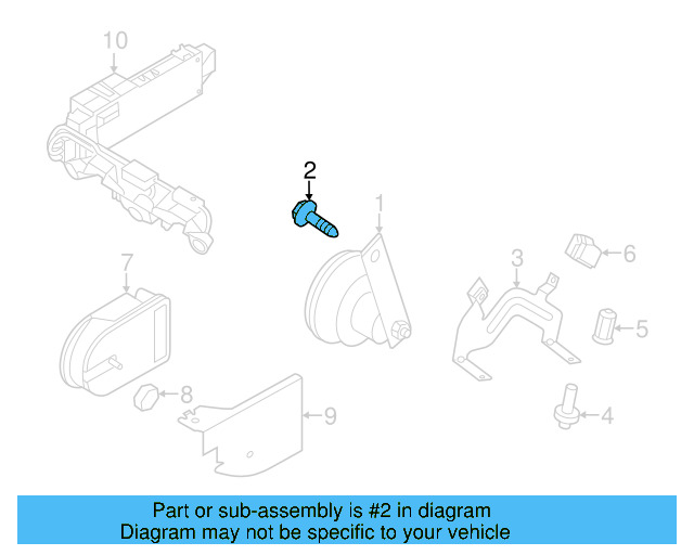 Mount Bracket Bolt N-909-803-04 - View 4