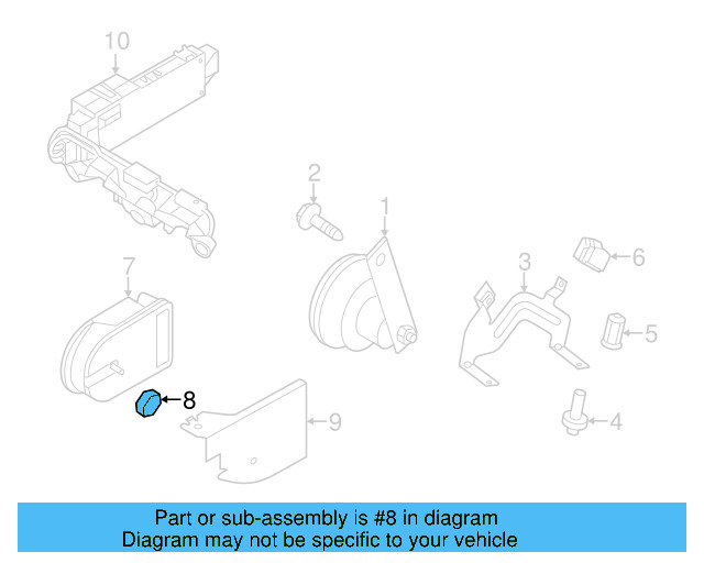 Mount Bracket Retainer Nut N-106-185-01 - View 24