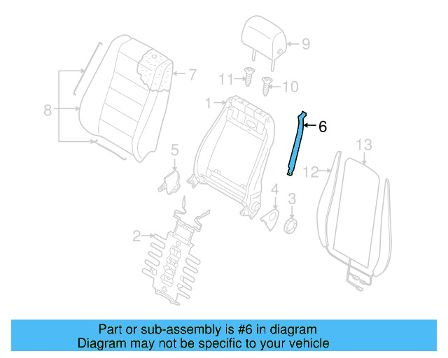 Seat Back Panel 7L6-881-874 - View 3