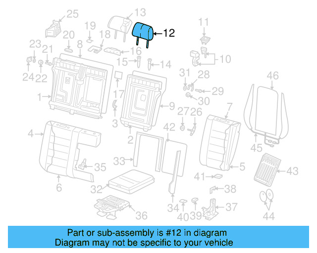 Headrest 7L6-881-901-AM-3G2 - View 6