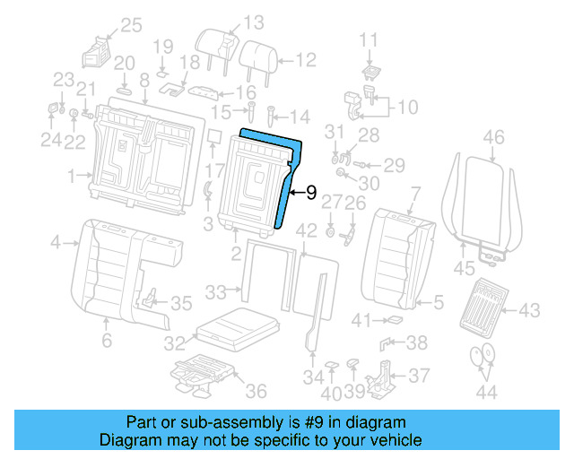 Headrest 7L6-881-901-AM-3G2