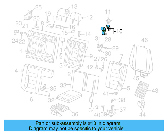 Latch Assembly 7L6-885-682-E-7G8 - View 3