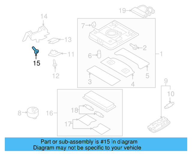 Headlamp Assembly Lower Bolt N-911-664-01 - View 46
