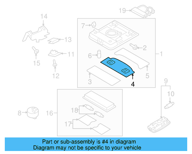 Lamp Bezel 1K8947133F82V