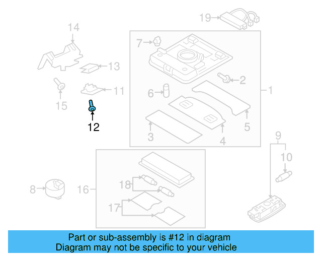 Lamp Bezel Screw N-102-897-02 - View 4