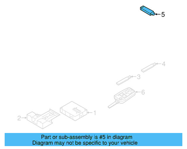 Antenna 5Q0-962-131 - View 3