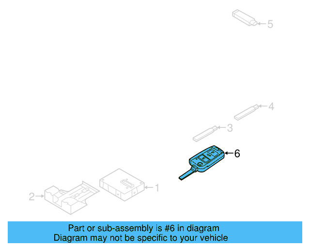 Keyless Entry Transmitter 5G0-959-752-BE-INF - View 6