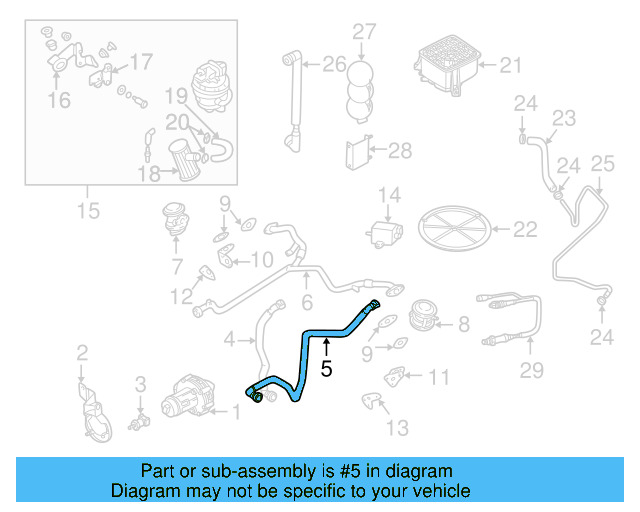 Vapor Canister Cover 8E0-201-814-A - View 2