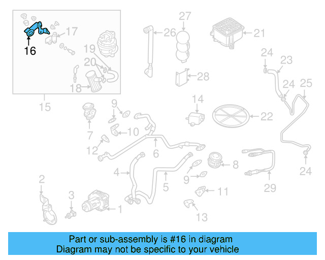 Pump Upper Bracket 3B0-201-827-B - View 2
