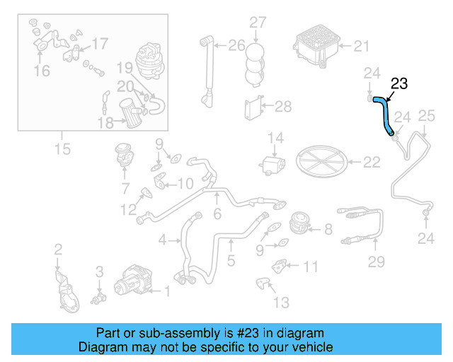 Pressure Hose 8D0-133-784 - View 14