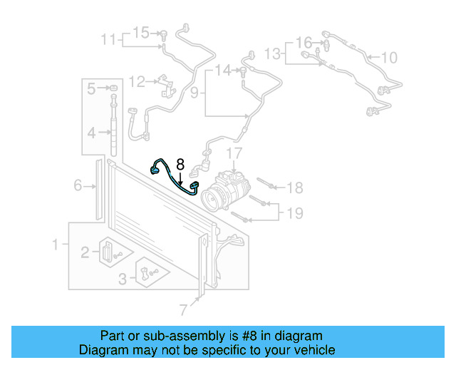 Discharge Hose 7L0-820-721-B - View 7
