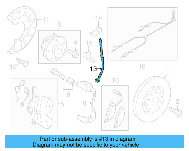 Brake Hose 3AA-611-701-A - View 11