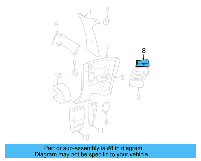 Upper Pad 1C0-868-473 - View 3