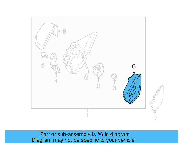 Mirror Glass 5C6-857-522-K