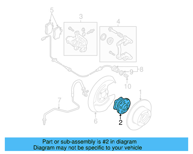 Hub & Bearing 8E0-501-611-J - View 4