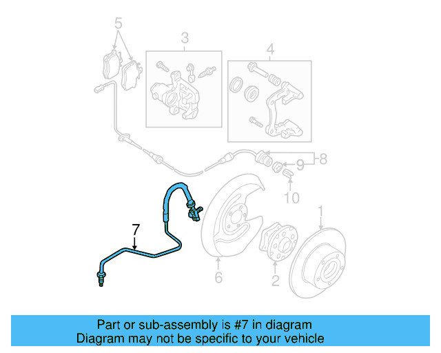 Brake Hose 8E0-611-763-K - View 3