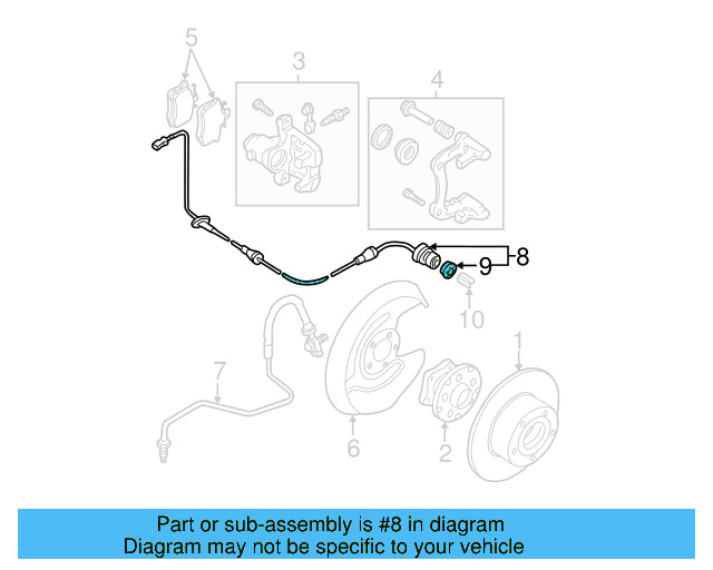 Speed Sensor 3B0-927-807-B