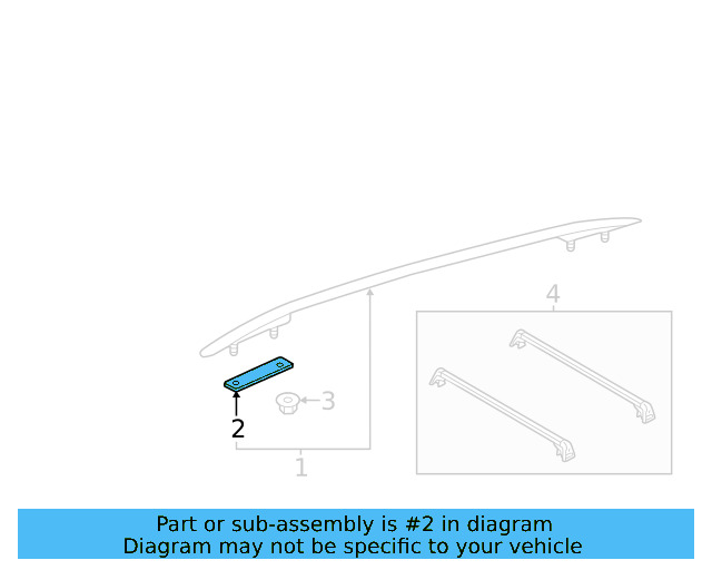 Roof Rail Gasket Set 3CN-898-182 - View 3