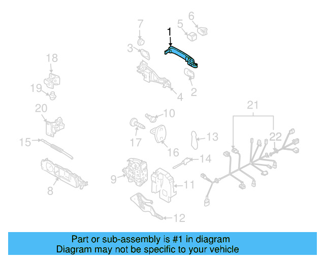 Handle, Outside (Unpainted) 7l6839205gru - View 3